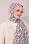 Purple Zigzag Pattern Club Shawl - 3