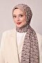 Coffee Zigzag Pattern Club Shawl - 2
