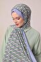 Lilac Zigzag Pattern Club Shawl