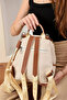 Women's Medium Size Adjustable Strap Stylish Lacoste Backpack Shopper - 2