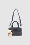 Suera Teddy Bear Charmlı Daily Mini Tote Crossbody Hand and Shoulder Bag Black - 7