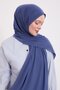 Navy Blue Plain Sandy Shawl - 3