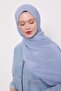 Blue Plain Sandy Shawl - 2