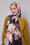 Black Batik Pattern Twill Shawl - 2