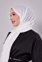 Off-White Plain Premium Evening Dress Shawl - 3