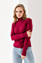 Turtleneck Knitwear Women's Sweater – Fit Striped Winter Sweater |   100% Wool - Soft Textured Sweater - 5