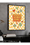Good Vibes Only One Piece Black Wooden Framed Painting - 3