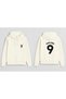 Footballer Erling Haaland Printed Boys' Ecru Hooded Sweatshirt Hoodie