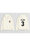 Footballer Paolo Maldini Printed Boys' Ecru Hooded Sweatshirt Hoodie