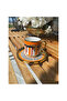 Gold Detailed Equestrian Pattern 6-Person Porcelain Turkish Coffee Cup Set Orange - 2