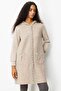 Women's Hooded Felt Wool Coat Front K.Bei - 2