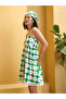 Green Polka Dot Strappy Mini Dress - 2