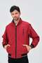 Burgundy Shirt Lined Water and Windproof Seasonal Men's Coat - 3