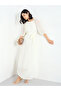 Pleated Balloon Sleeves A-Line Maxi Dress - 2