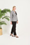 Women's Plaid Double Button Classic Jacket - 5