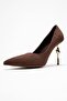 Hudson Brown Suede Women's Heeled Shoes - 4