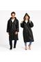 Women Men Raincoat Hooded Snap Closure Eva Black Water Windproof Rain Coat Sky-900