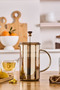 Alina Herbal Tea and Filter Coffee Pot French Press 600 ml Amber - 2