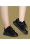 Women's High Sole Lace-Up Slip-On Casual Sports Shoes Daily Sneakers