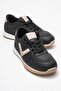 Lace-Up Women's Sneakers; Black Vison