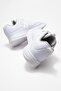Laced men's sports shoes white white - 4
