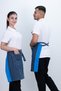 Striped Apron with Pockets and Adjustable Back Lacing - 2