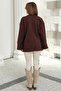 Tie-Front Boucle Kimono Jacket Brown 8265 - 6