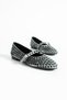 Ruby Velvet Stone Detailed Ankle Strap Women's Ballerinas - 5