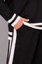 Women's Plus Size Stripe Detailed Elastic Waist Pocketed Sports Casual Tracksuit Set - 7