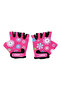 Toddler Protective Gloves – Comfortable Safety Gear – Deep Pink with Flowers - 3