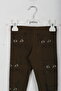 Girl's Cat Stone Detailed Leggings - 3