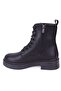 Dza07-127582 Black Daily Flat Heel Women's Boots - 3