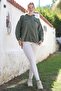 Organic Cotton Khaki Shirt Collar Long Sleeve Double Flap Pocket Long Woven Back Shirt 70 65 - 4