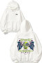 Avenged Sevenfold 3 Design Back Printed White Hooded Sweatshirt