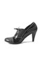 E.205 Genuine Leather Lace-Up High Heel Classic Women's Shoes - 3