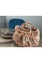 Handmade Floral Motif Wooden Handle Knitted Bag – Natural Material, Artistic Elegance