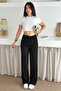 Women's Wide-Leg Sardon Thick Trousers – Winter-Specific & Comfortable Style - 2