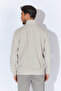 Ribbed Turtleneck Cardigan with Zippered Pockets - Stone |   Mew224994-01 - 5
