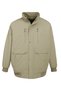 Plus Size Cotton Seasonal Coat with Ribbing (Extra Wide Fit)