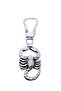 Large Silver Scorpion Keychain