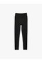 High Waist Skinny Fit Stitching Detail Sports Leggings - 3