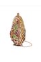 Floral Clutch Bag Gold - 6