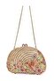 Floral Clutch Bag Gold - 3