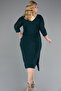 Capri Sleeve Midi Glitter Plus Size Party Dress Abk39922 - 2