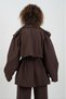 Brown Belted Short Trench Coat - 7