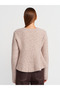 60985 Wool Blend Knitwear Cardigan-Mink M. - 2