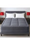 Premium Fitted-Style Mattress Topper 9cm/800GSM with deep pocket and all around elastic - Dark Grey - 4