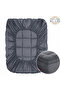 Premium Fitted-Style Mattress Topper 9cm/800GSM with deep pocket and all around elastic - Dark Grey - 3