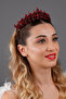 Julia Elegant Leaf Crystal Bridal Crown Wedding Engagement Henna Princess Evening Dress Hair Accessory - 2