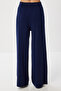 Coat Collar Two-Piece Knit Set LFZ0018 NAVY BLUE - 7